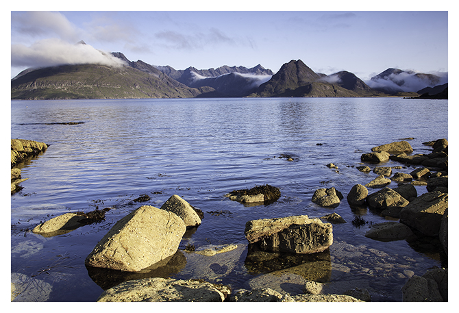 View of the Cullin hills from the motorhome