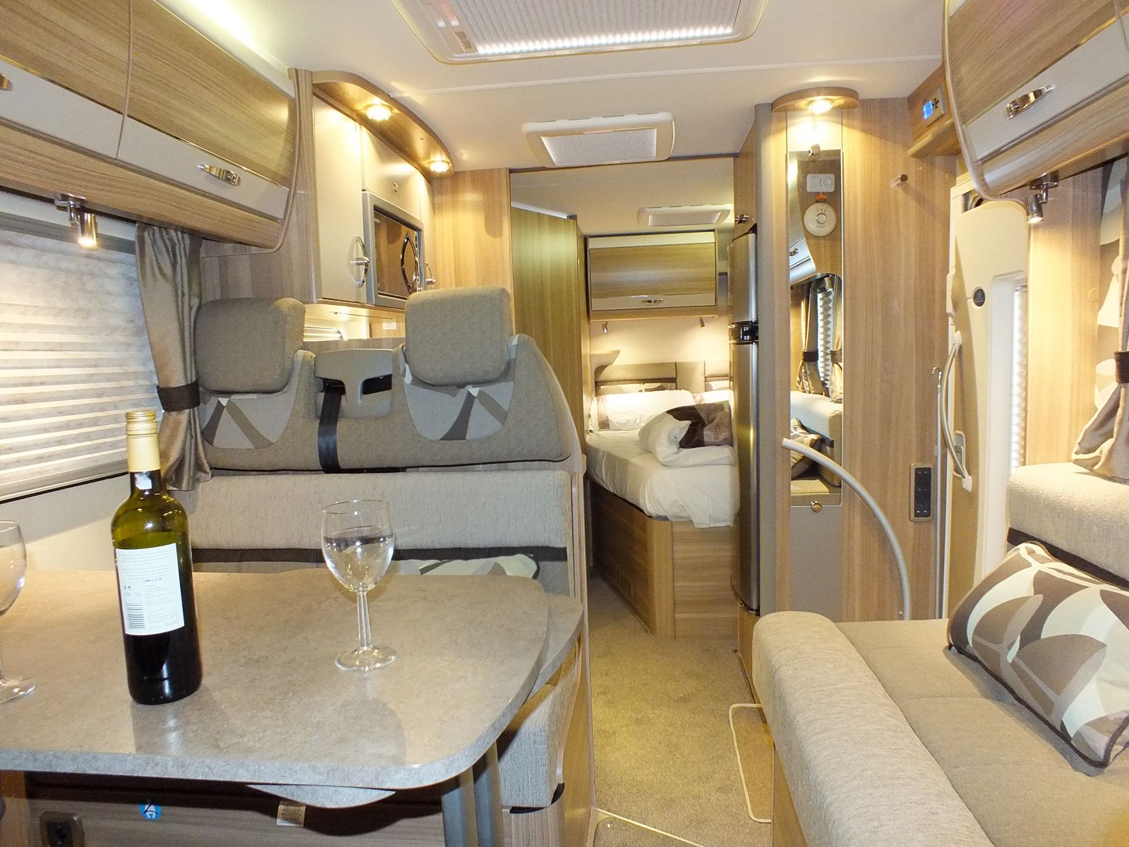 Interior of the motorhome with Scottish Tourer
