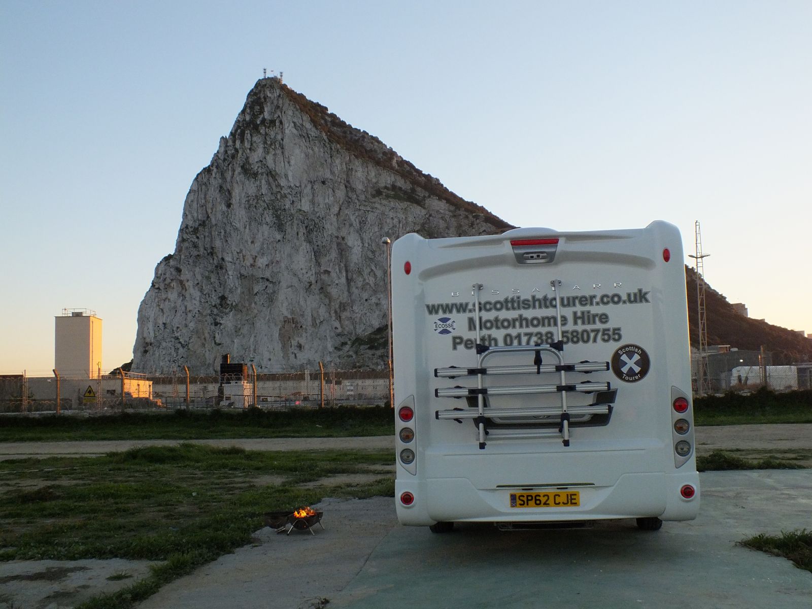 Parked up at Gibralter rock