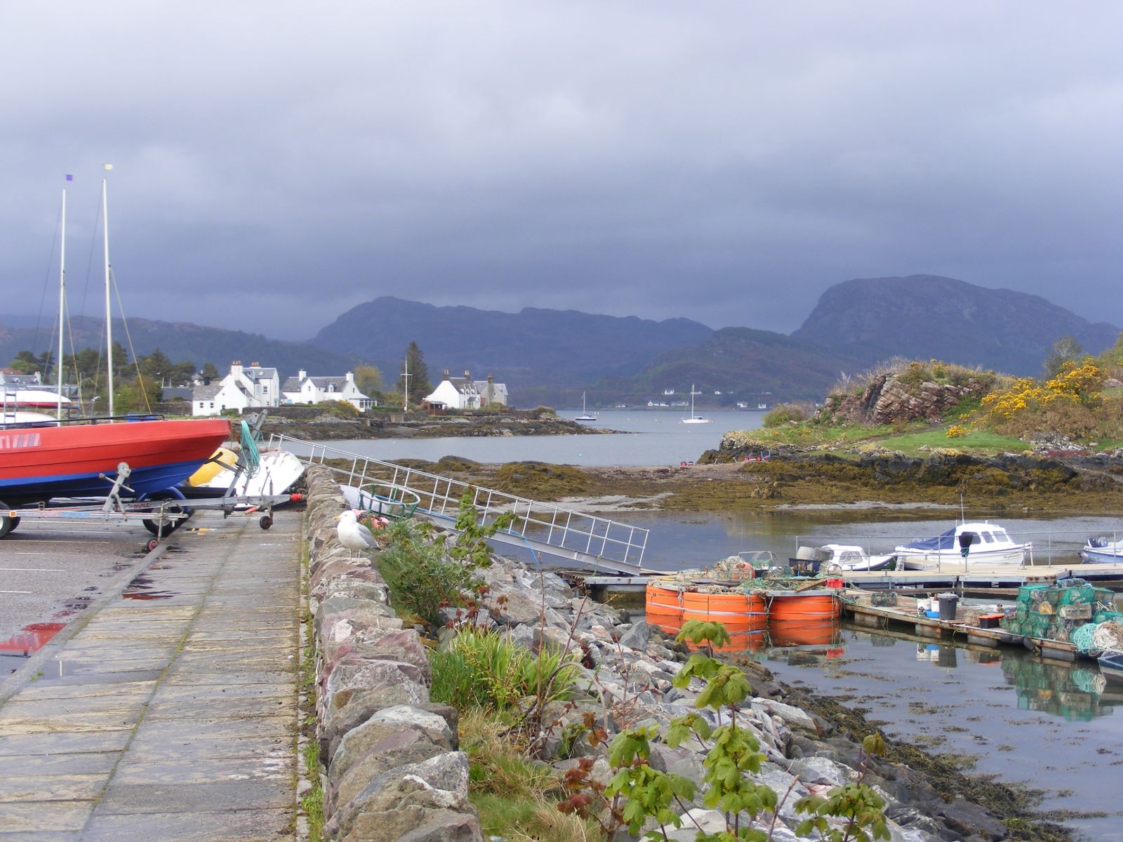 Parked by the harbour 