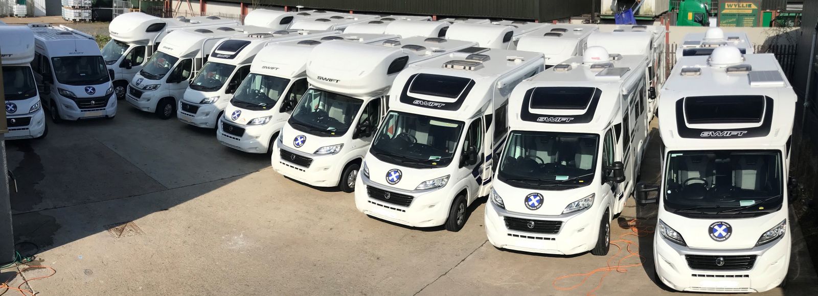 Scottish Tourer motorhome Yard