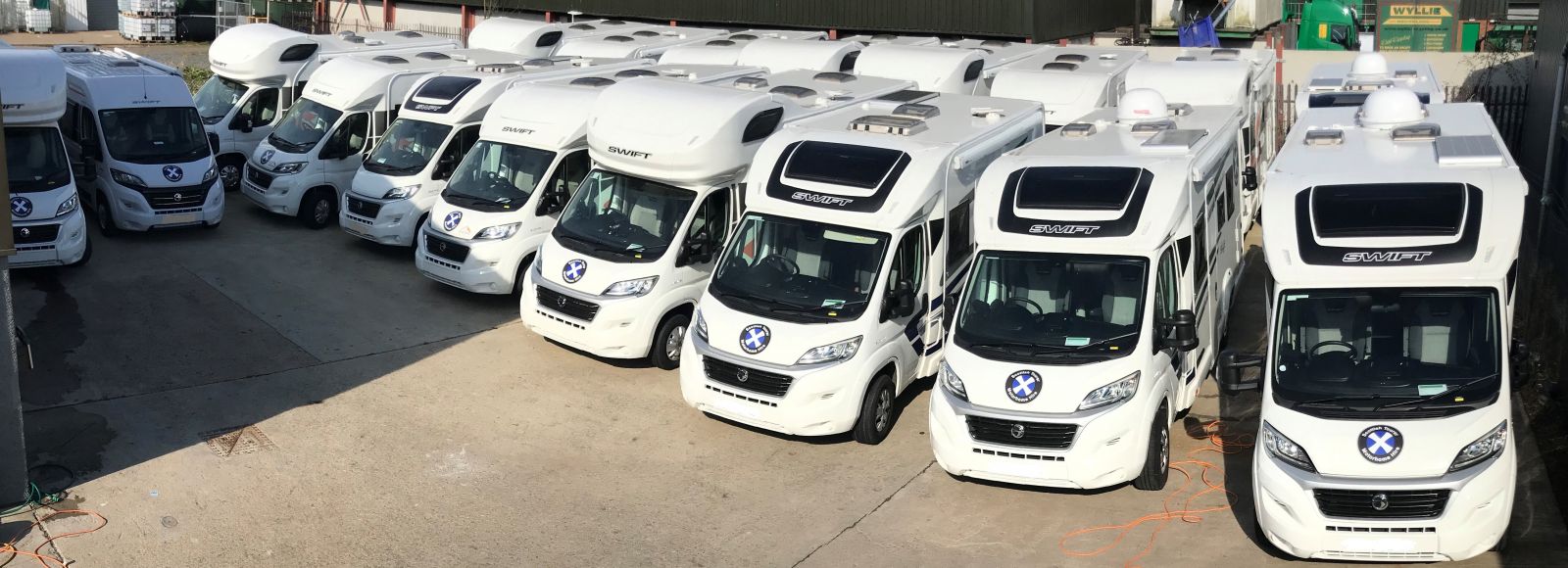 Scottish Tourer motorhome Yard
