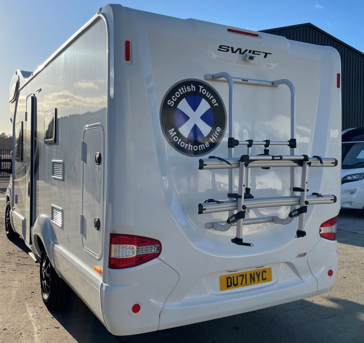 backend view of New Harris campervan