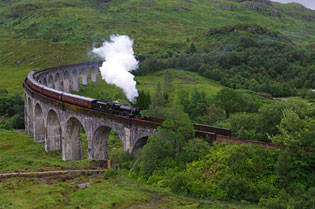 Glenfiddich viaduct also known as the Harry Potter Bridge