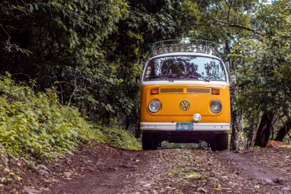 traditional VW campervan