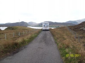 Narrow road Scotland