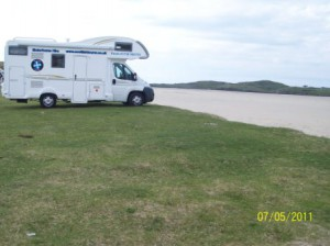 Parking on the beach Scotland