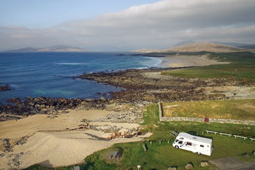 wils camping with scottish tourer motorhome