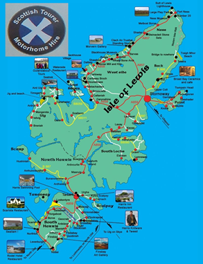 Scottish Tourers Isle of Lewis Map