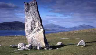 MacLeod Standing stone on Scottish Tourer Standign stones route