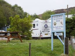 Scottish tourer at Kishorn Seafood Bar