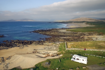 Wild camping with scottish Tourer Motorhome hire