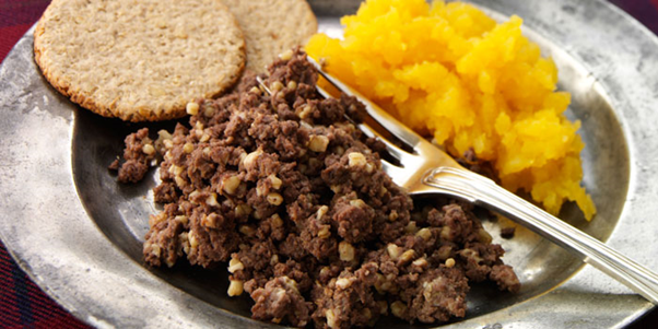 Scottish Haggis neeps and tatties