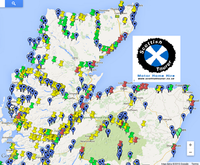 Scotland west coast map 