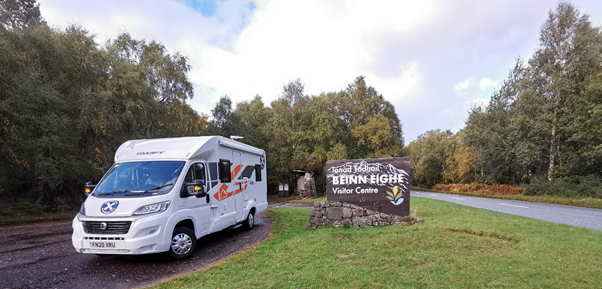 our motorhomes in camping site 