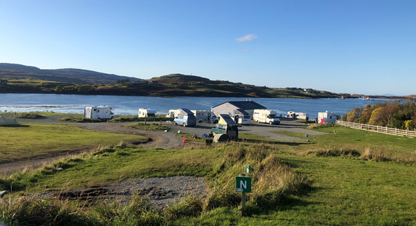 wonderful motorhome camping site 