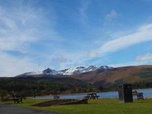 Stunning views from your window of the motorhome