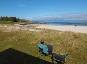 morning view from your wild camping Scotland spot