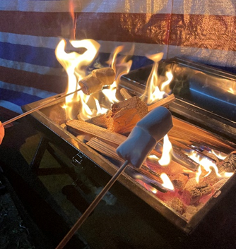 Toasted Marshmallows on the BBQ