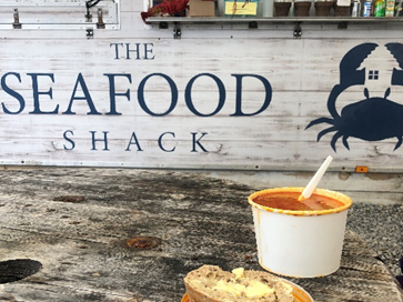Seafood shack at Ullapool