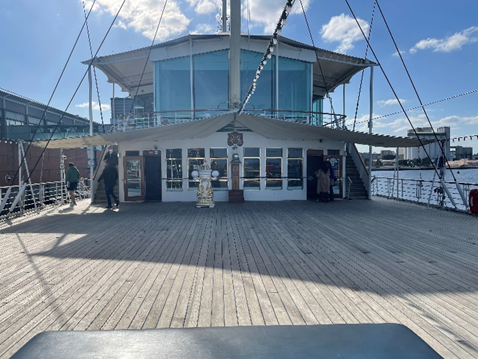 Veranda Deck on he Royal Yacht Britannia