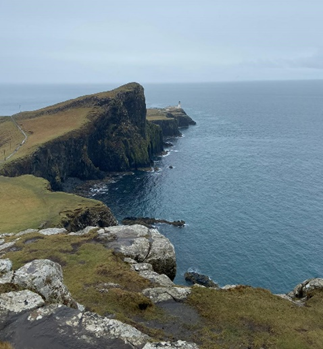 Neist Point with the lighthouse on the tip of the point