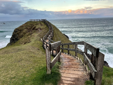 Viewing platform at Sango sands campsite