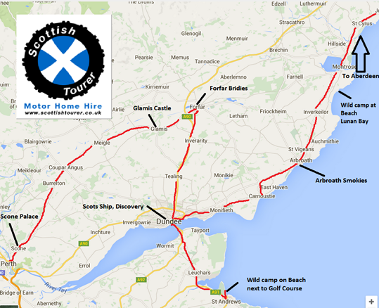 Scottish tourer map