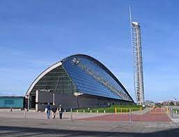 Exterior of Glasgow science centre