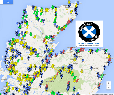 Scotland west coast map