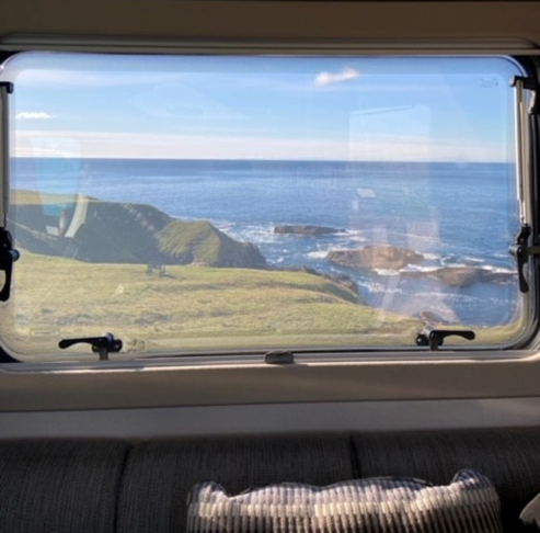 View from the motorhome window