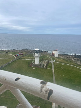 The new automated lighthouse at Kinnaird Head Lighthouse