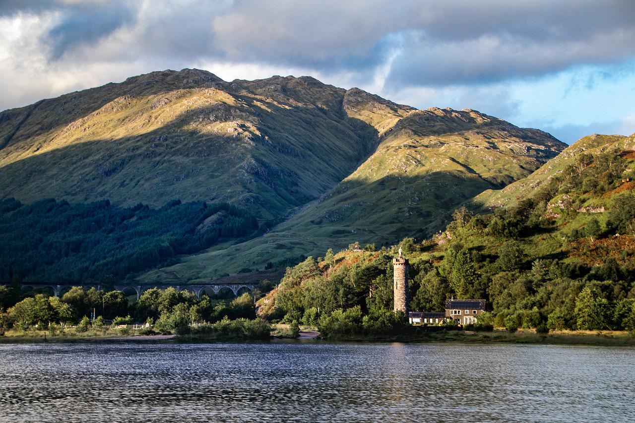 Loch Shiel with monument