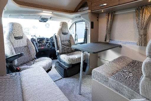 Campervan interior: seating Campervan interior - seating