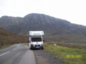 The highland with a motorohme